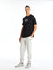 Crew Neck Short Sleeve Printed Combed Cotton Men's T-shirt